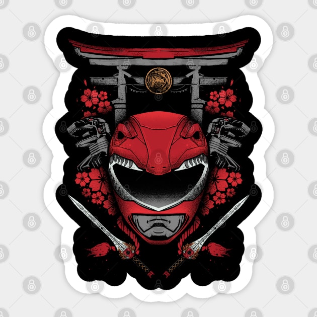 Red Ranger Sticker by ramenboy